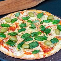 Muzzarella con albahaca