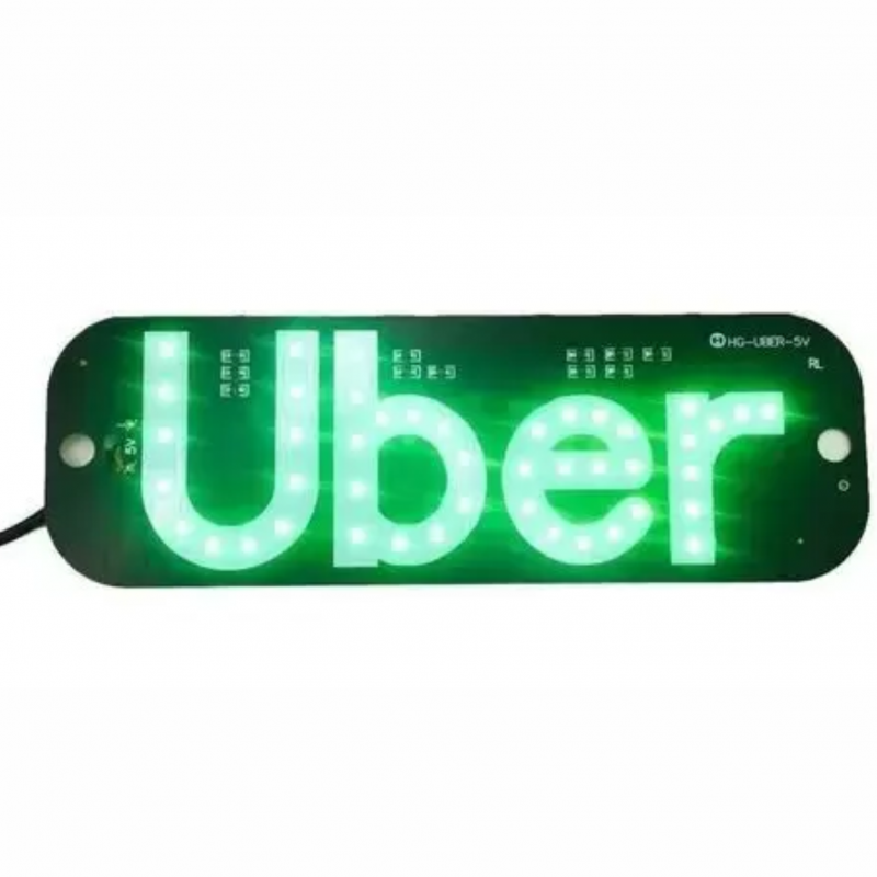 PLACA UBER  VERDE COD 6000
