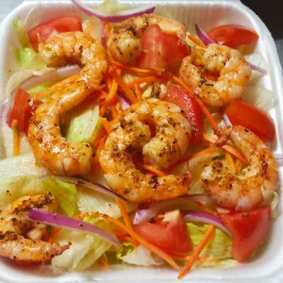 Ensalada con camarones🦐