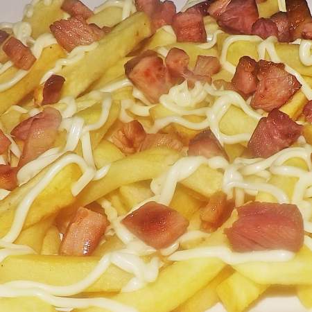 Batata com Reqeijão e Bacon (P)