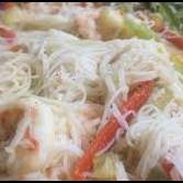 Langostinos con Fideo Fansi