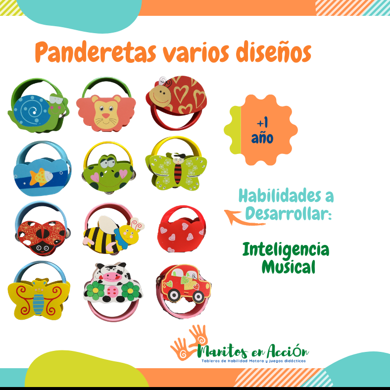 PANDERETAS CON DISEÑO UND