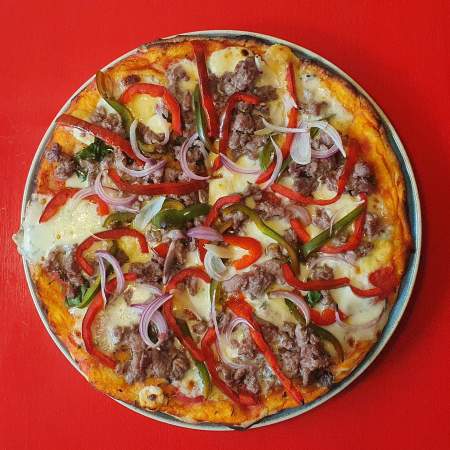 2 Pizzas Chorizo Borracho ROJAS