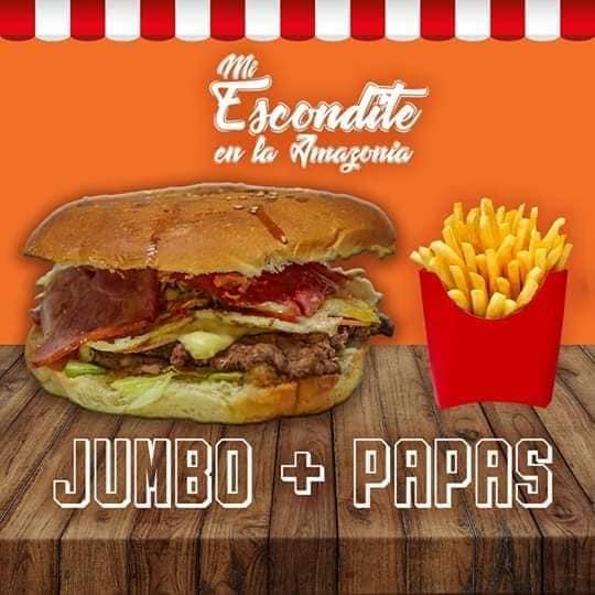 Hamburguesa Jumbo + Papas