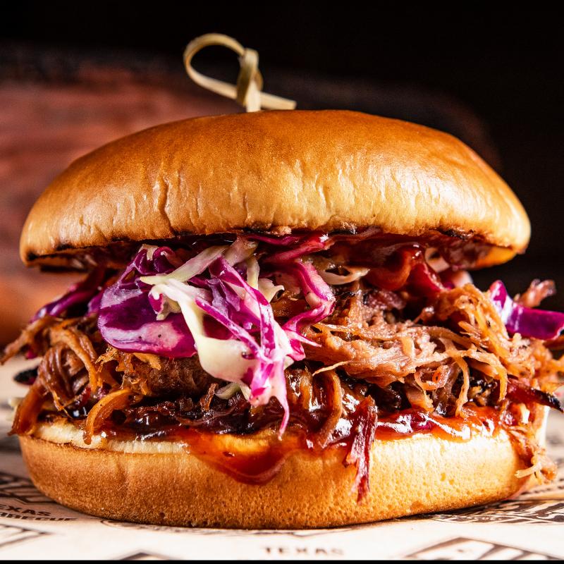 Coleslaw Brisket Sandwich