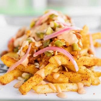 Papa Nachos de Pollo