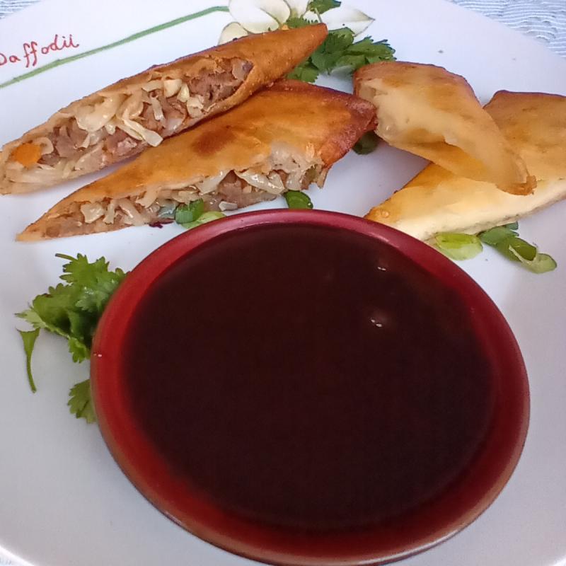 Harumaki de Carne c/ legumes