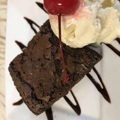 Brownie con Helado