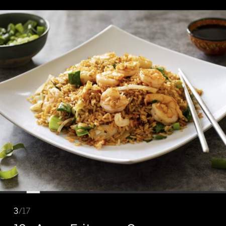 13- Arroz frito con camarón ( entero)