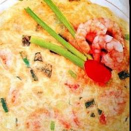 Tortilla de Langostinos.