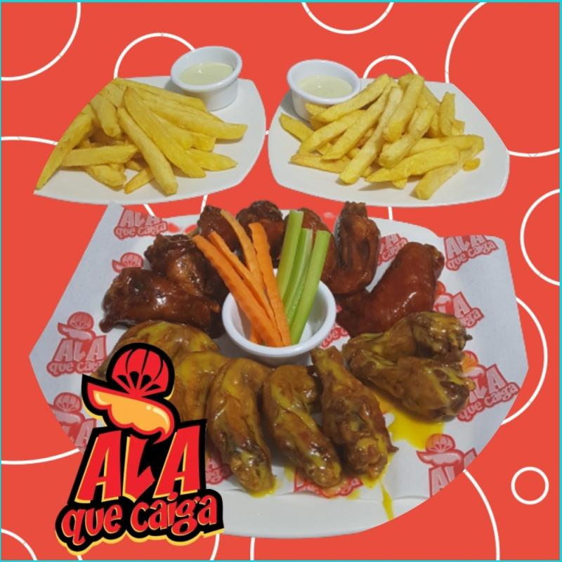 COMBO 12 ALITAS + 3 SALSAS