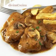 Lomo al champigñon