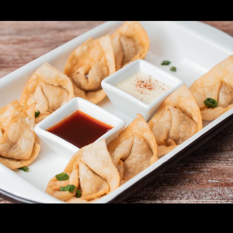 WANTAN DE FRUTOS DEL MAR X 8 (+ SALSA ORIENTAL)