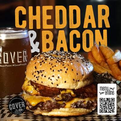 CHEDDAR Y BACON DOBLE