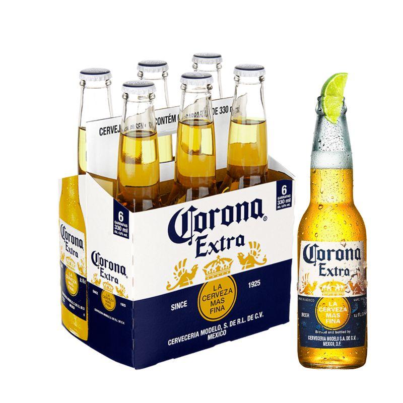 CERVEJA CORONA LONG NECK CX COM 6UN