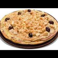 Pizza palmitos y jamón