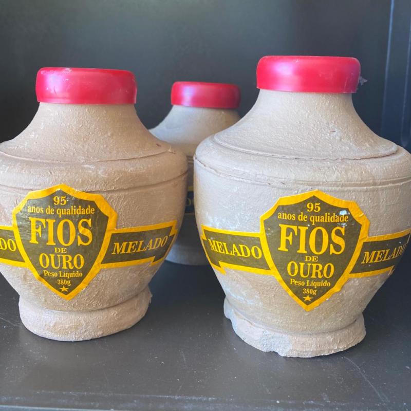 -519-MELADO FIOS DE OURO 380g $22,25