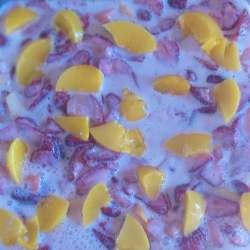 FRESAS CON DURAZNO
