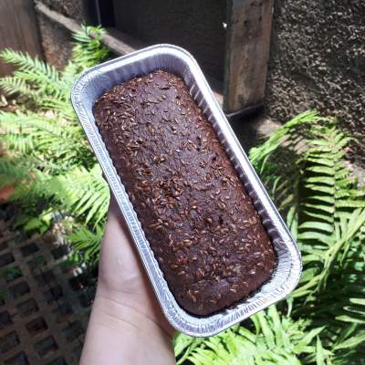 Bolo de Cacau VEG 600g e linhaça