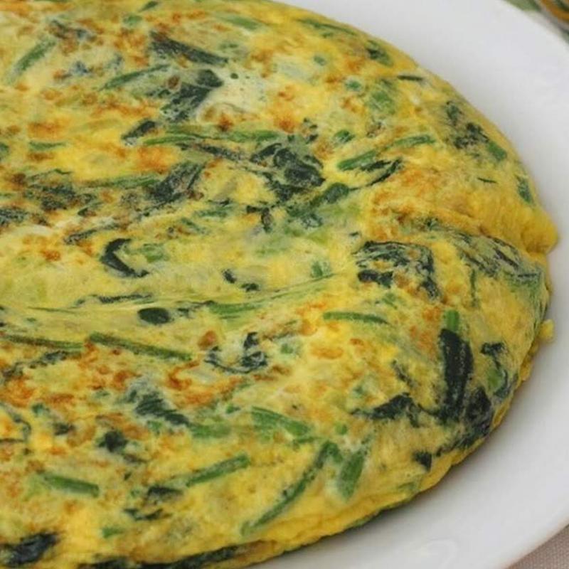 Tortilla de Espinacas y Calabacín