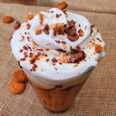 Milkshake de lúcuma y algarrobina