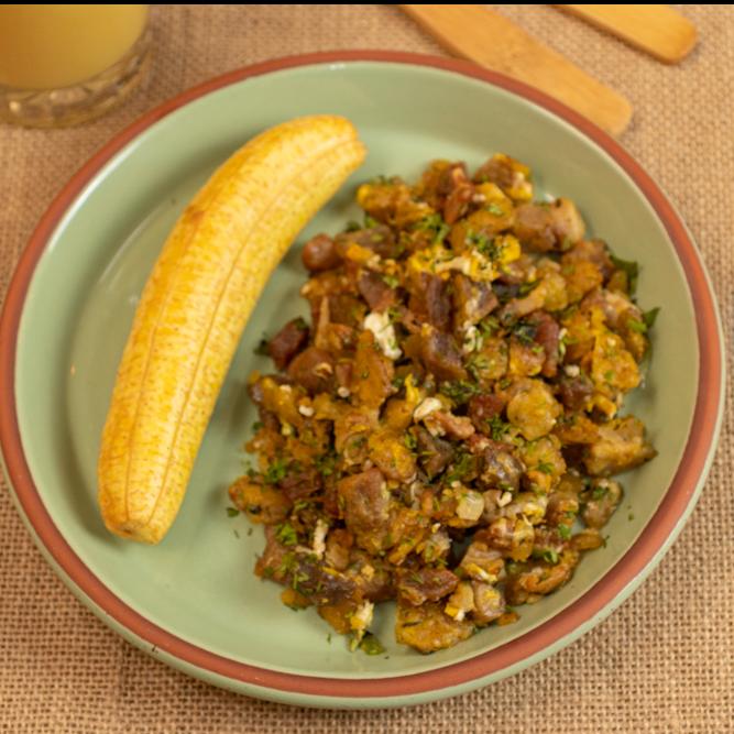 Revoltillo de chicharrón