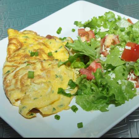 Omelete com queijo