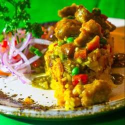 Tacutacu con Seco de Pescado a la norteña