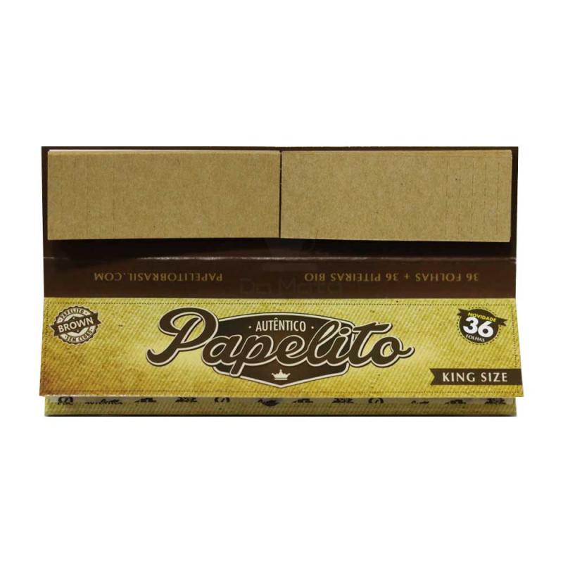 Papelito King Size Brown C/ Piteira