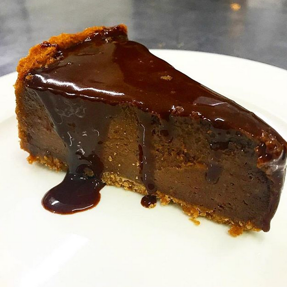Cheesecake de Nutella - Fatia
