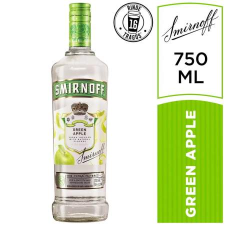 Vodka Smirnoff Green Botella 700ml