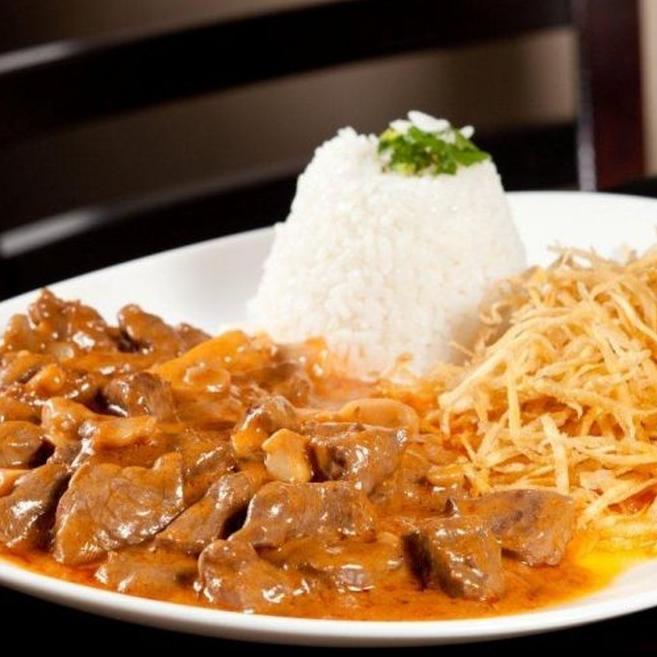 Strogonof de Carne (Boi)  (1 pessoa)