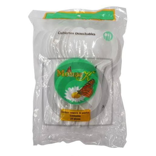 Cuchara grande de plástico Monark 25 piezas