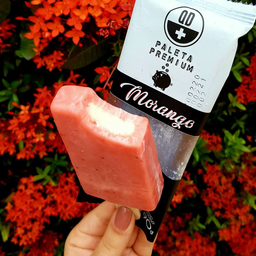 Paleta Morango c/Leite condensado