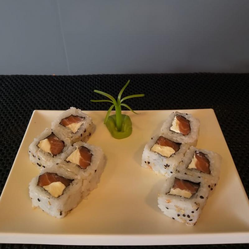 uramaki salmão c/cream chese(10 unid