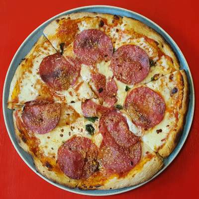 2 Pizzas Salami/Diabla* ROJA