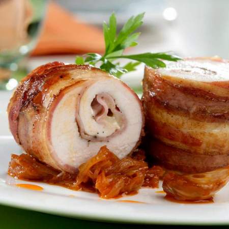 enrollado de pollo