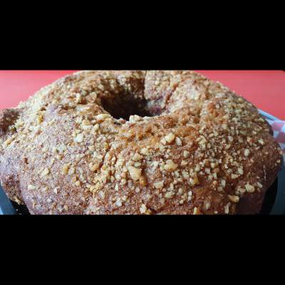 Torta Zanahoria, nueces, uva pasa, ron - porción