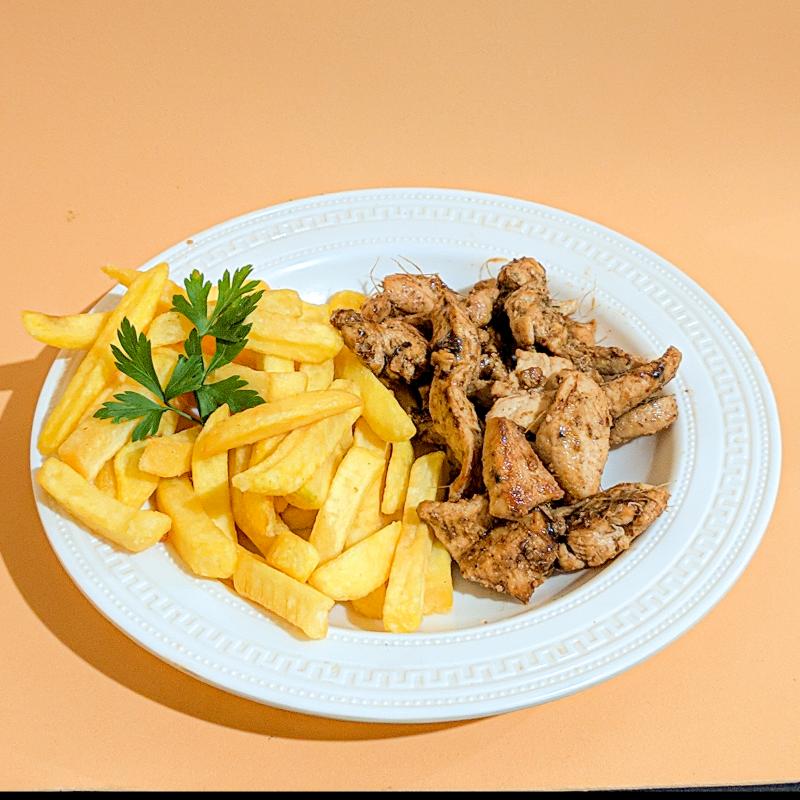 Fritas + Isca de Frango