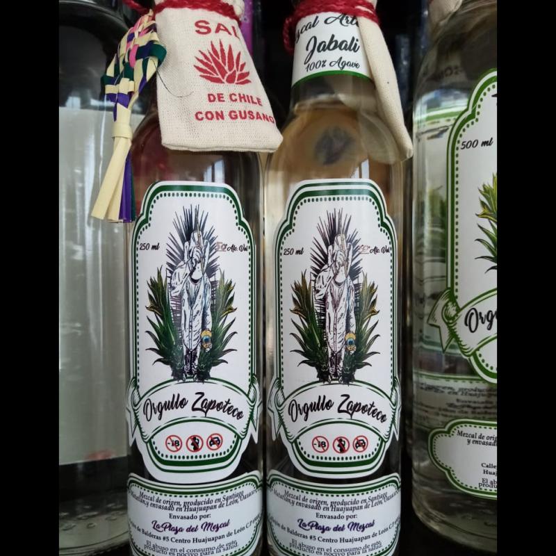 Mezcal agave Jabalí 250 ml "Orgullo Zapoteco"