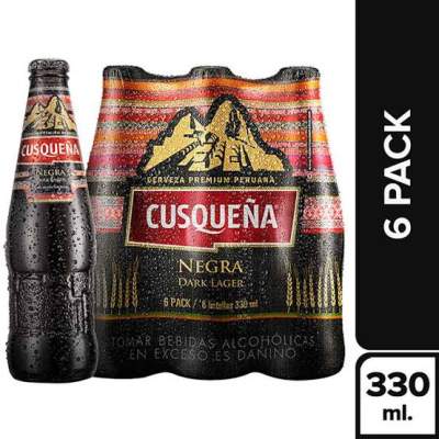 Cerveza Cusqueña Negra Botella 6Pack 330ml