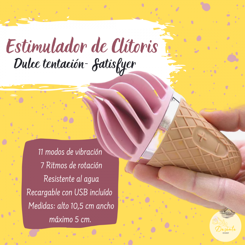 Estimulador de clítoris SATISFYER - Dulce Tentación