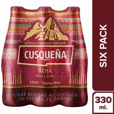 Cerveza Cusqueña Roja Botella 6Pack 330ml