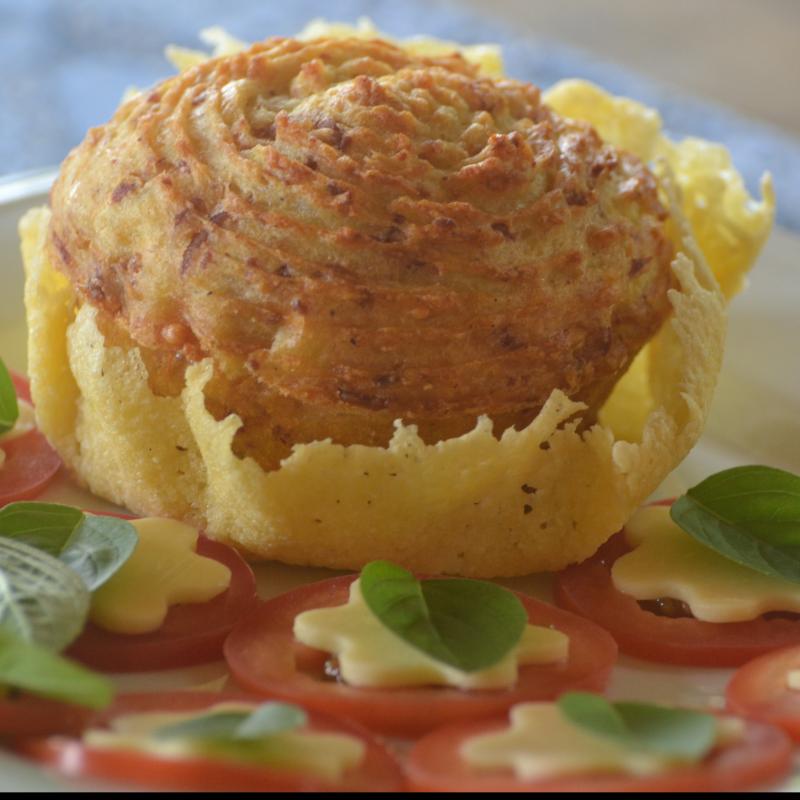 Gateau de batata com queijo
