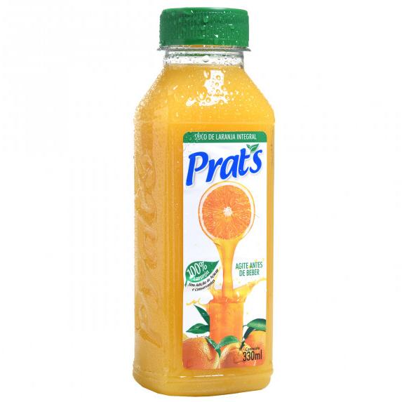 Suco de laranja Prat's garrafinha