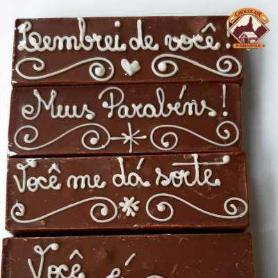 Barrinha de Chocolate Decorada 30g