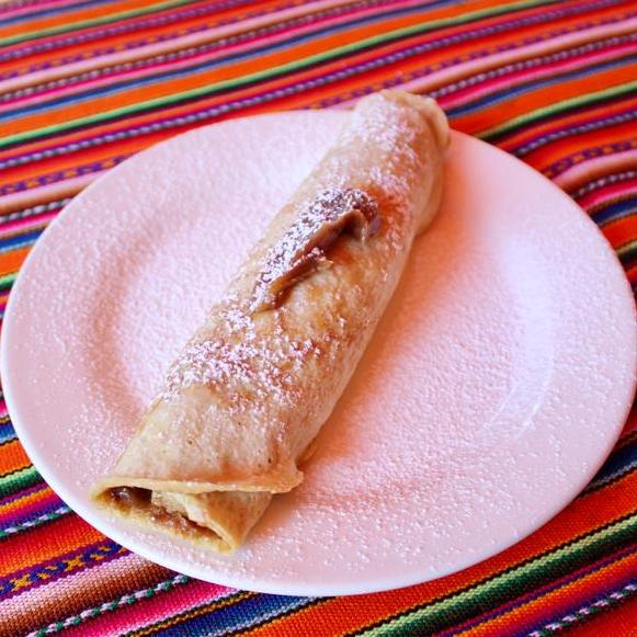 Panqueque con manjar blanco