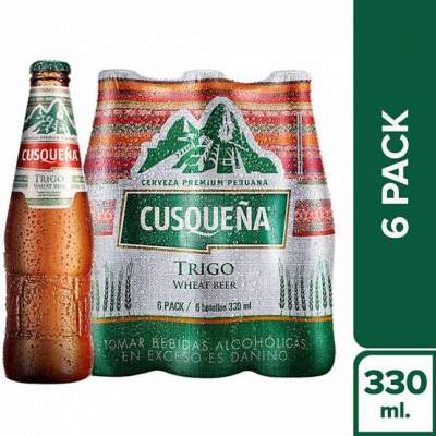 Cerveza Cusqueña Trigo Botella 6Pack 330ml