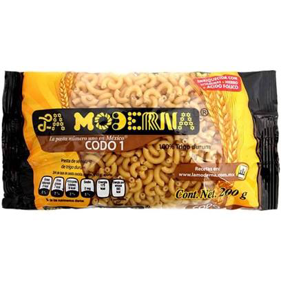 Pasta Codo 1 La Moderna 200g