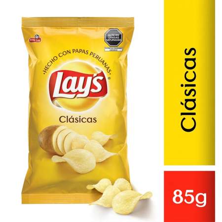 Papas Lays Clásicas Bolsa 85gr